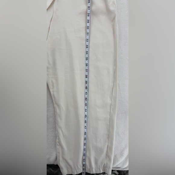 Nine West Utility Khaki Canvas Beige Cream Pant Jumpsuit size large Easter party - Picture 9 of 16